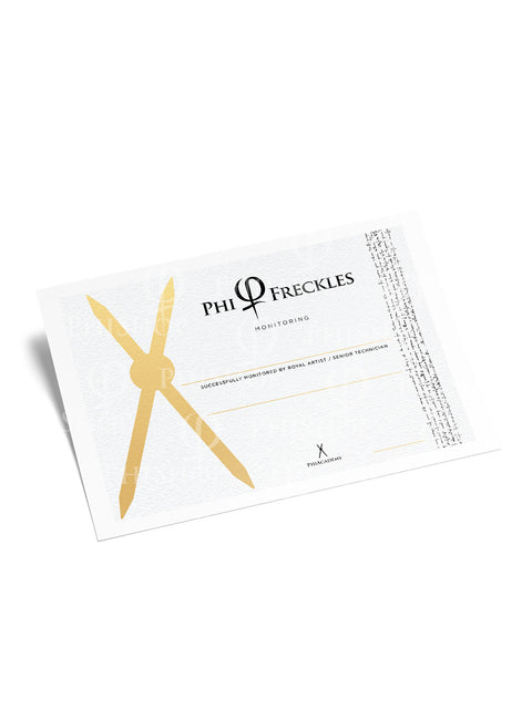 PhiFreckles Monitoring Certificate