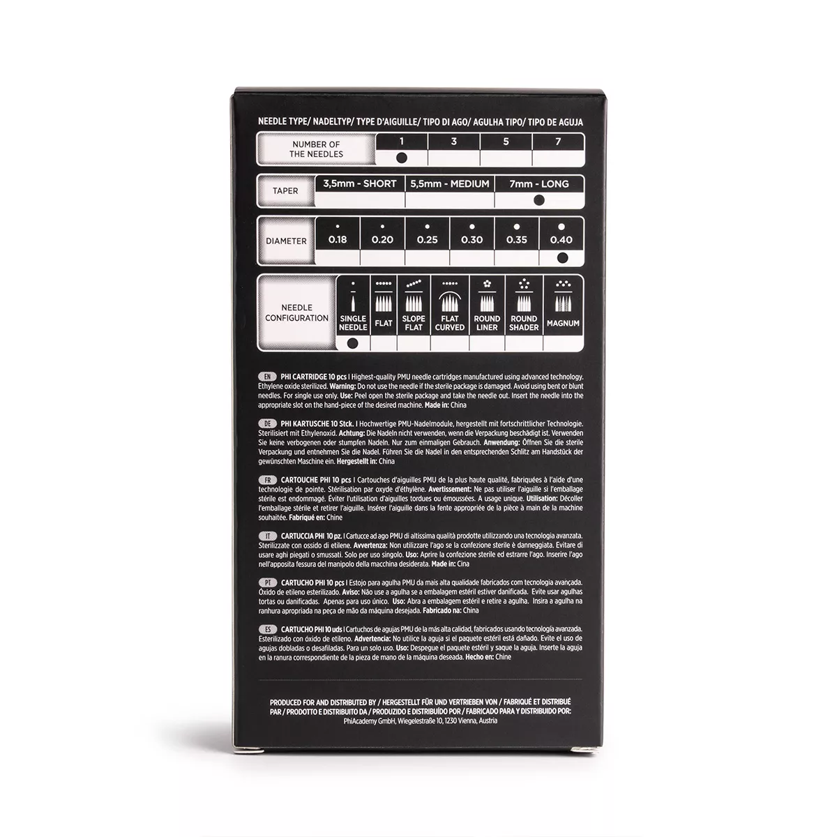 phi black cartridge 0.40 1r, 7mm taper - 10pcs 3.jpg