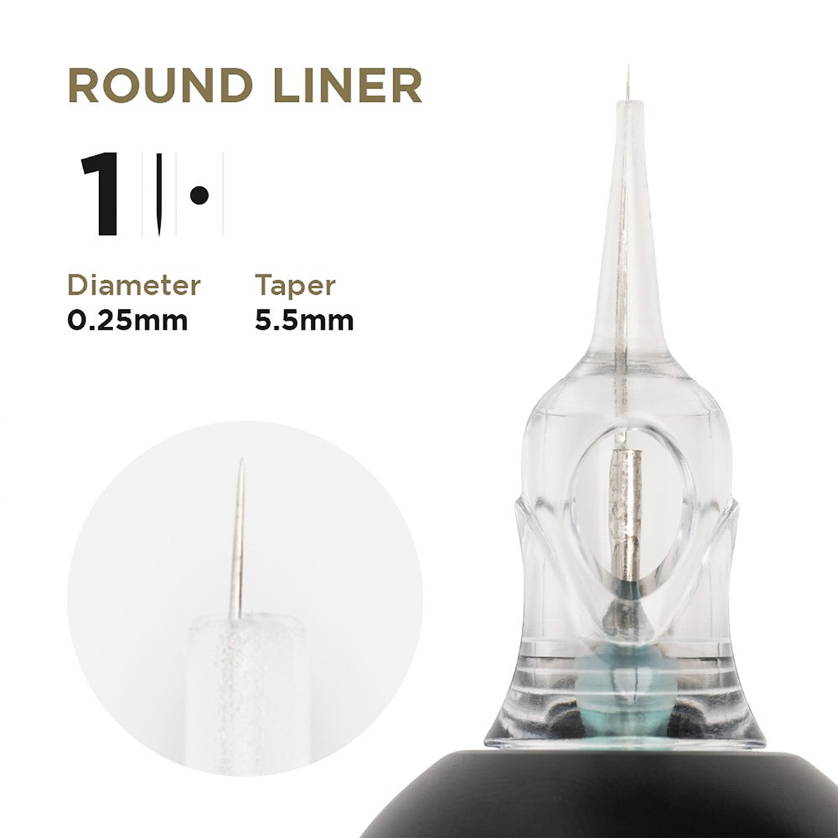 PMU Cartridges 0.25 1R, 5.5mm taper (EN17) 20 pcs