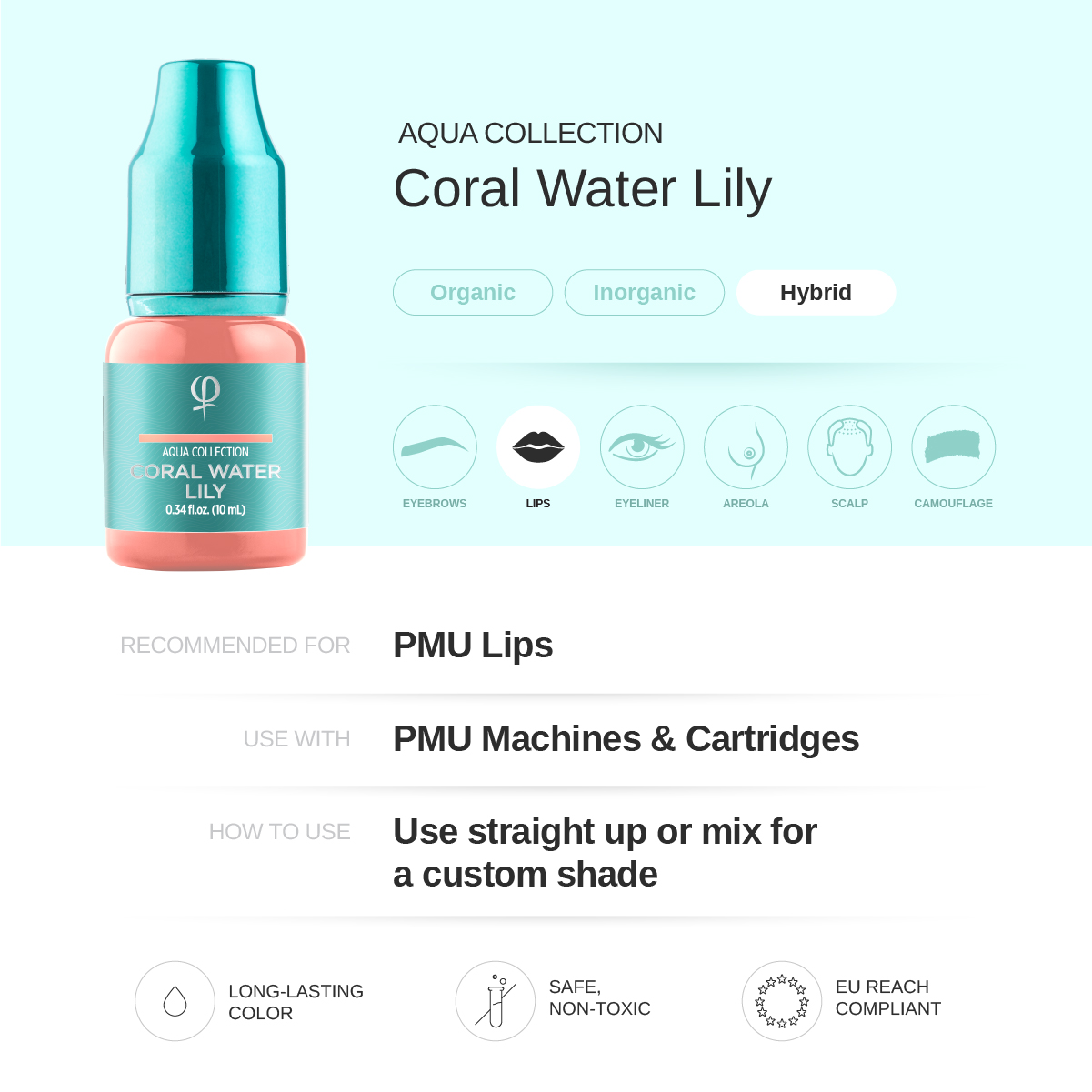 Coral Water Lily – Correction color PMU pigment 10ml