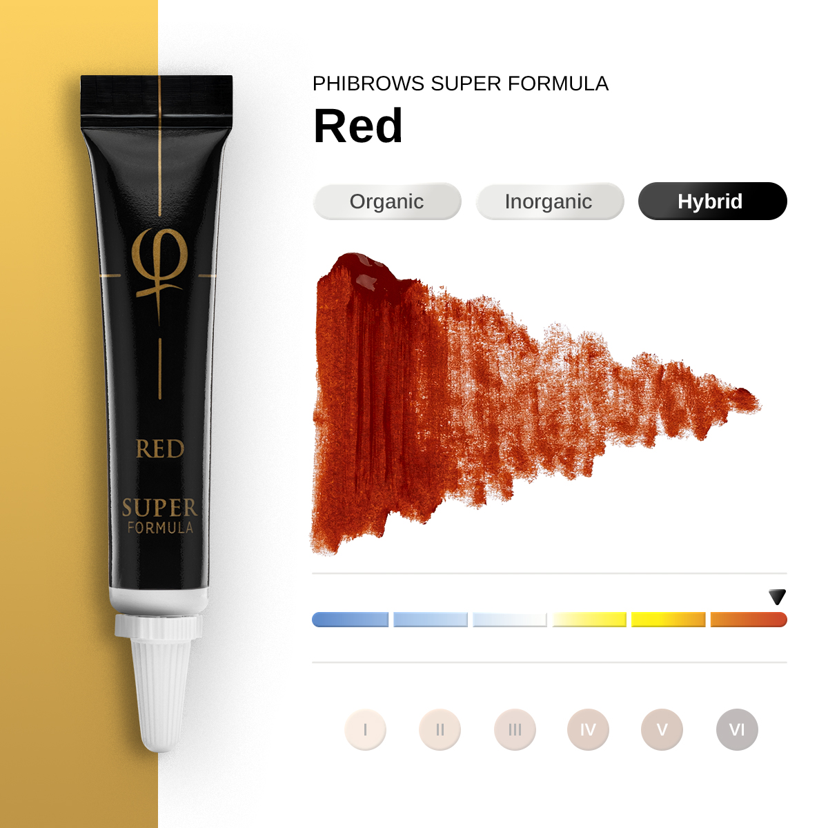 PhiBrows Red SUPER Pigment 5ml E