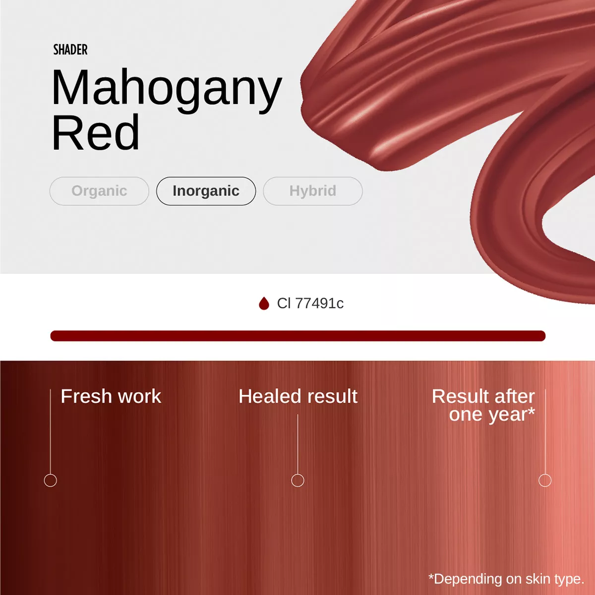 Mahogany Red PMU Mix Shader Pigment 10ml mahogany red pmu mix shader pigment 10ml 3.jpg