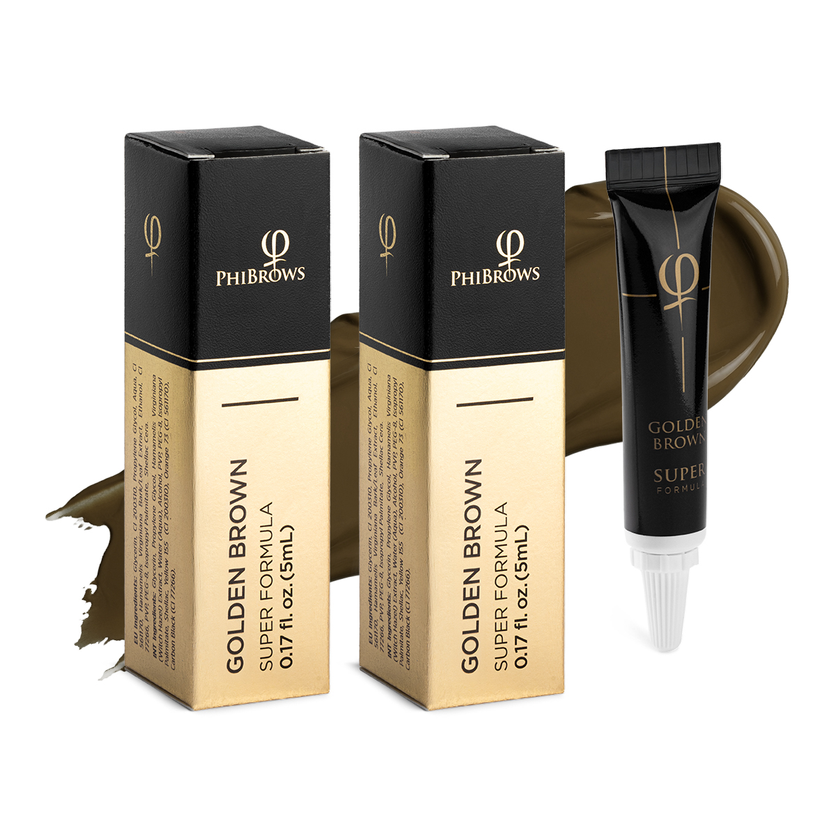 Phibrows Goldenbrown SUPER Pigment 5ml - 2pcs