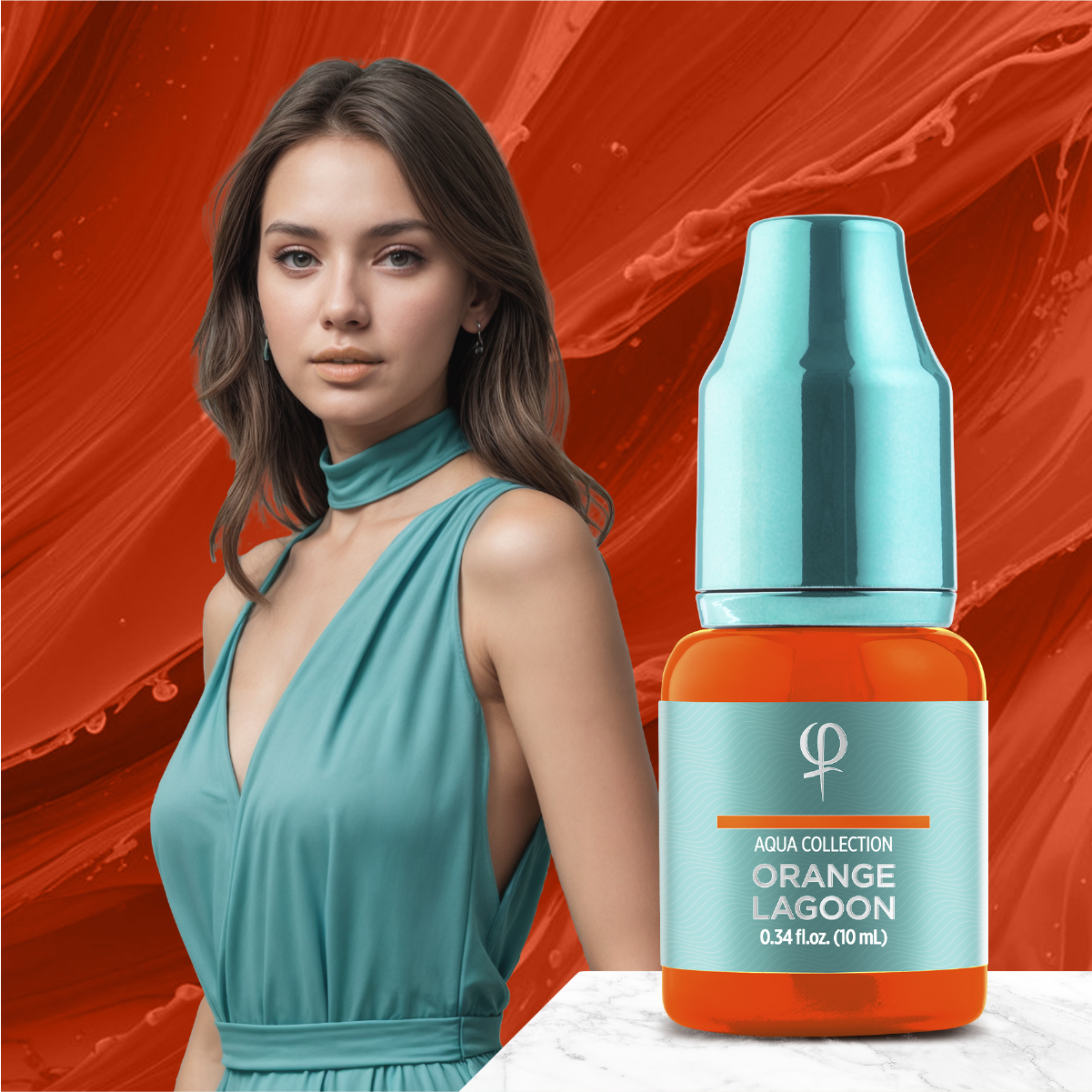 Orange Lagoon PMU pigment 10ml - Activator