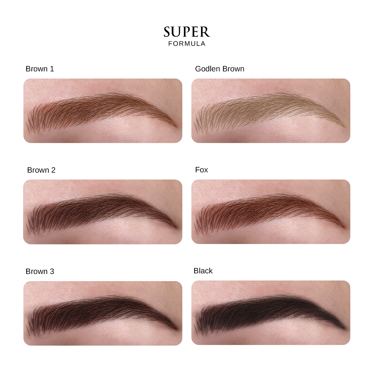 Phibrows Brown 2 SUPER Pigment 5ml - 2pcs