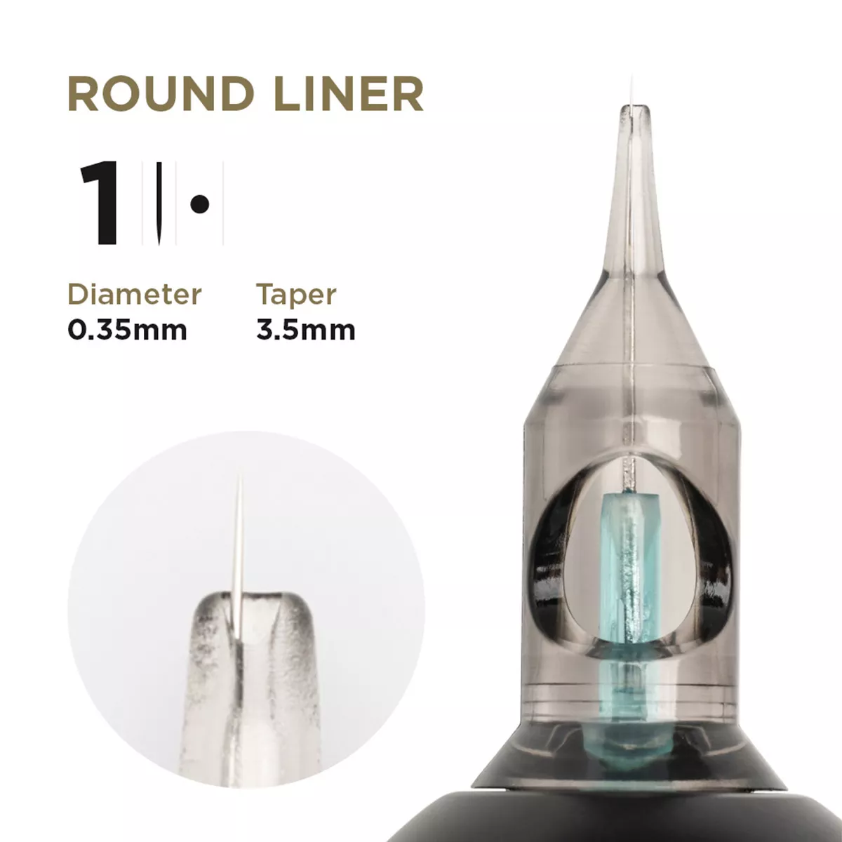 PMU Cartridges 0.35 1R, 3.5mm taper (EN02B) 20 pcs pmu cartridges 0.35 1r, 3.5mm taper (en02b) 20pcs 2.jpg