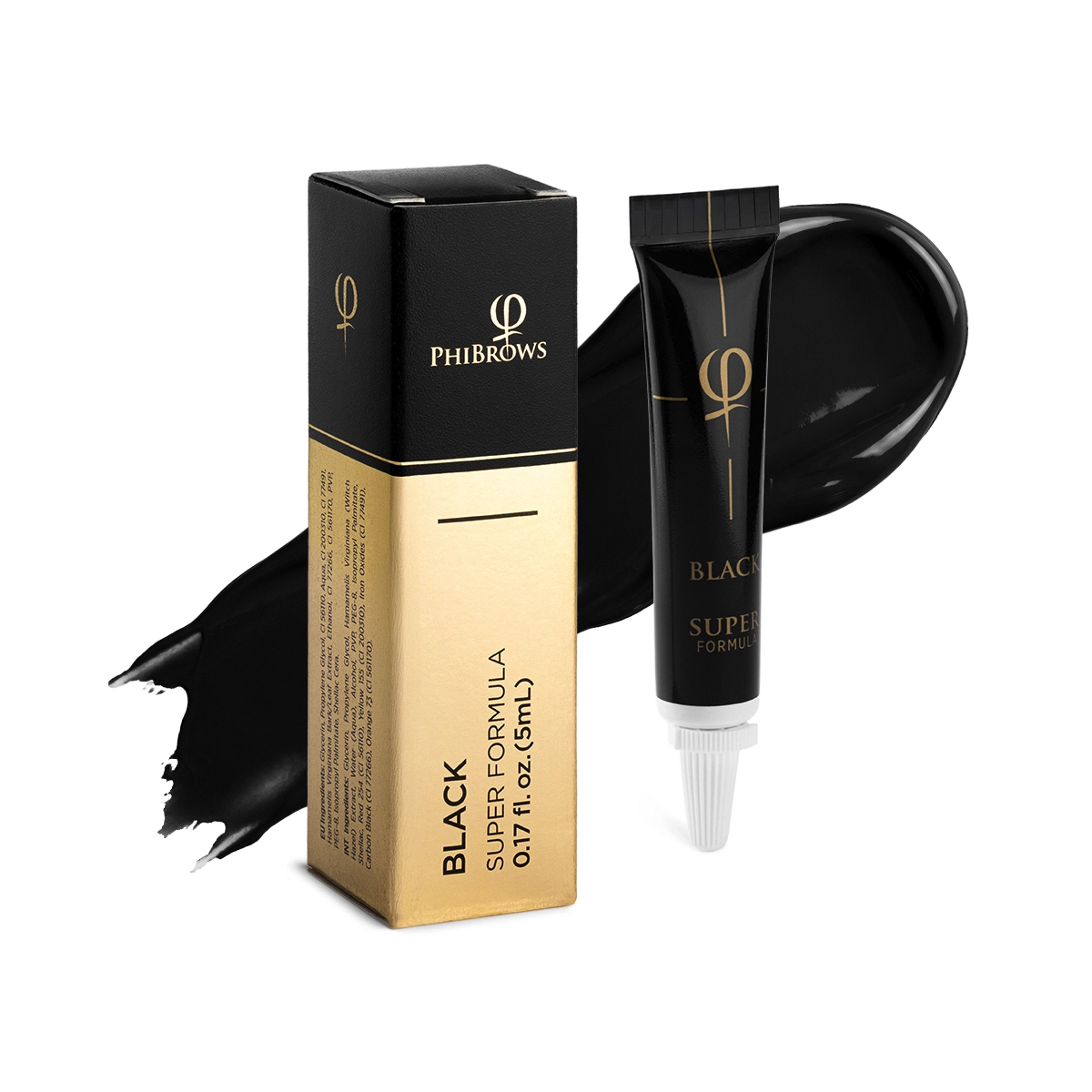 PhiBrows Black SUPER Pigment 5ml E PhiBrows Black SUPER Pigment 5ml E