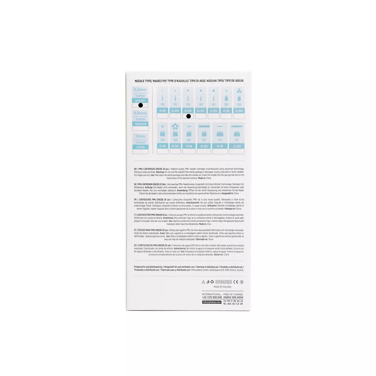 pmu cartridges 0.25 1r, 3.5mm taper (en02b) 20pcs 5.jpg