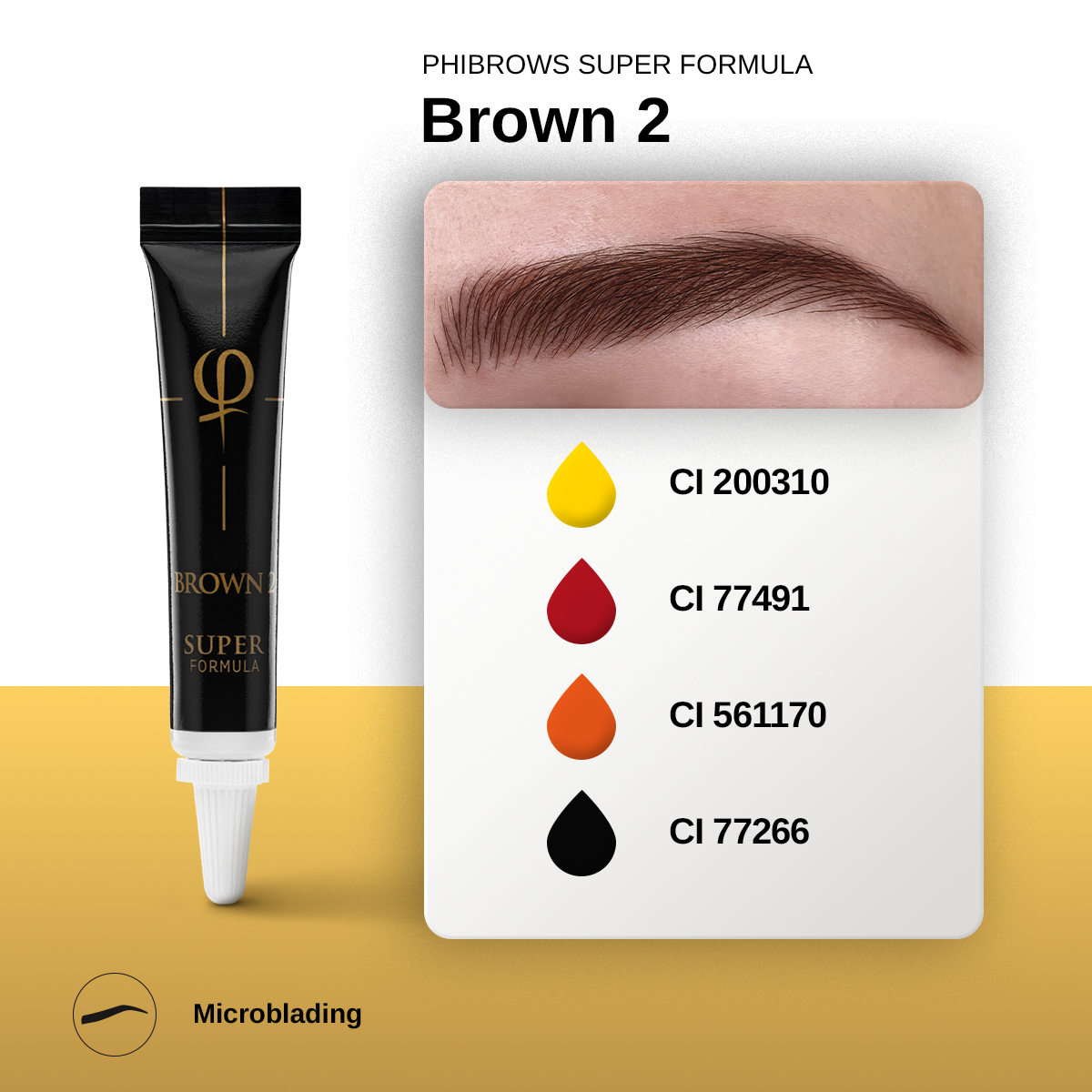 PhiBrows Brown 2 SUPER Pigment 5ml PhiBrows Brown 2 SUPER Pigment 5ml