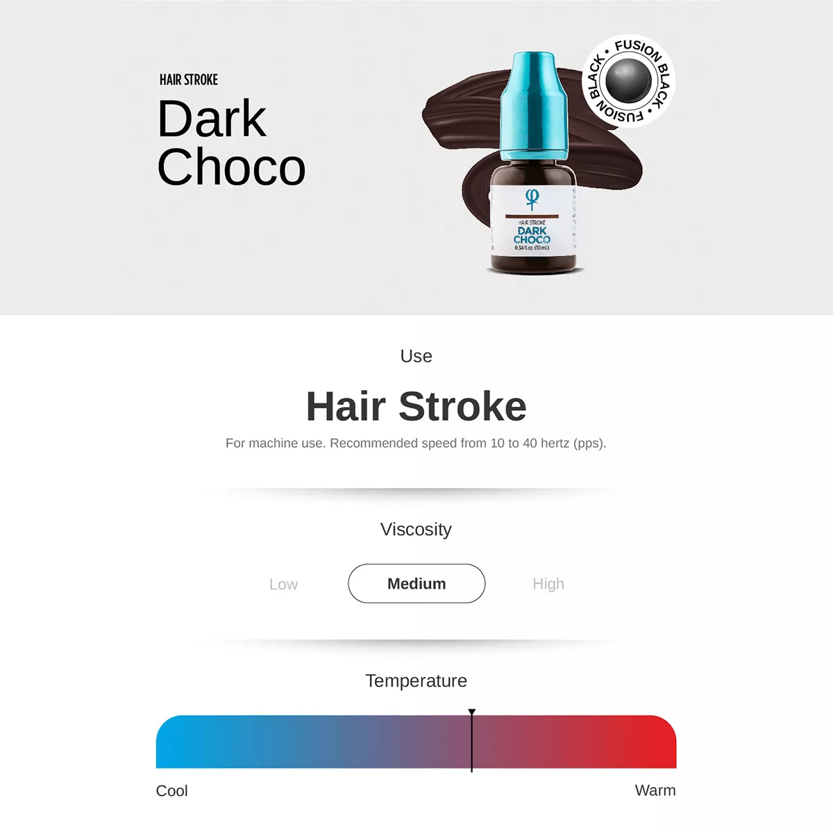 Dark Choco PMU Hair Stroke Pigment 10ml dark choco pmu hair stroke pigment 10ml 2.jpg