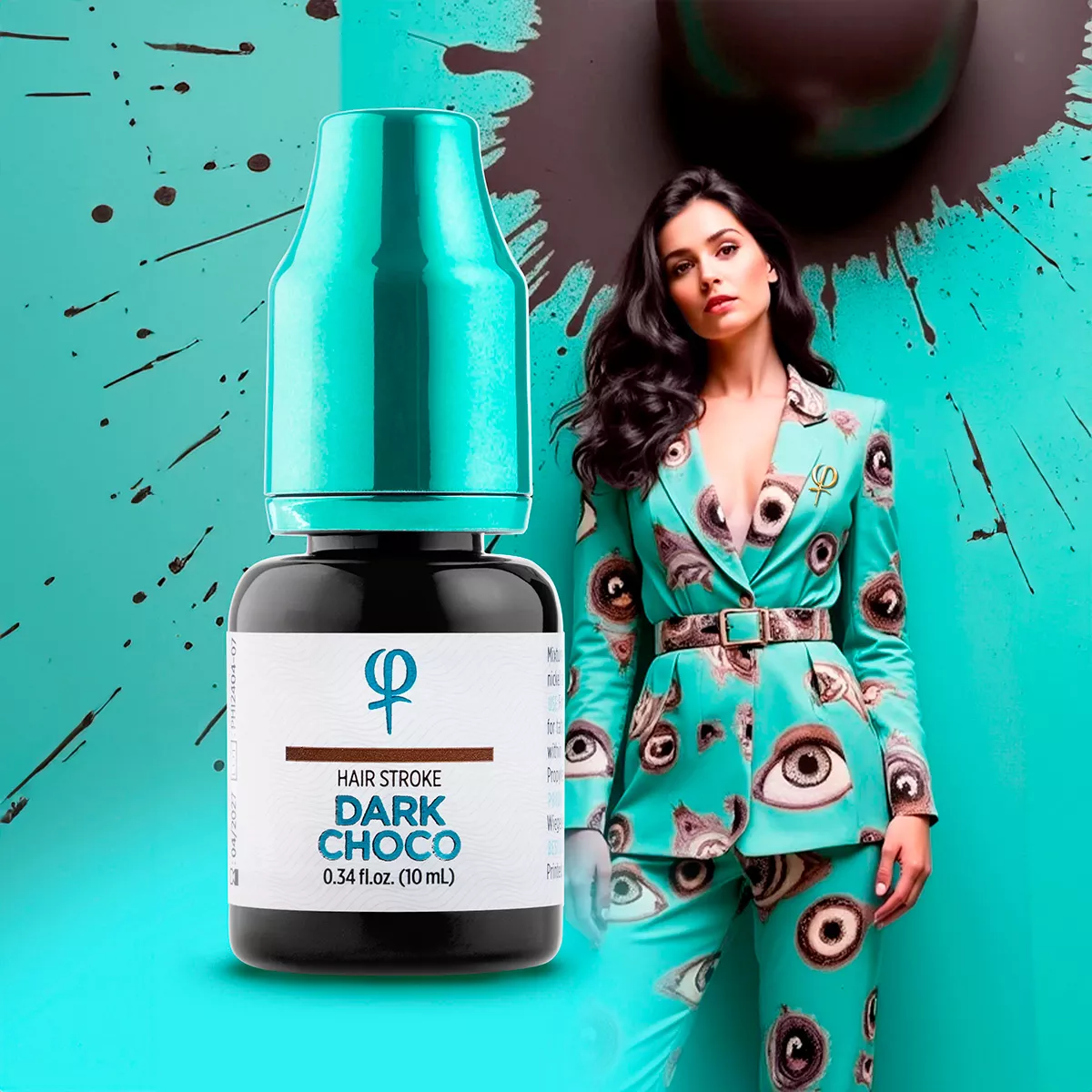 Dark Choco PMU Hair Stroke Pigment 10ml dark choco pmu hair stroke pigment 10ml 4.jpg