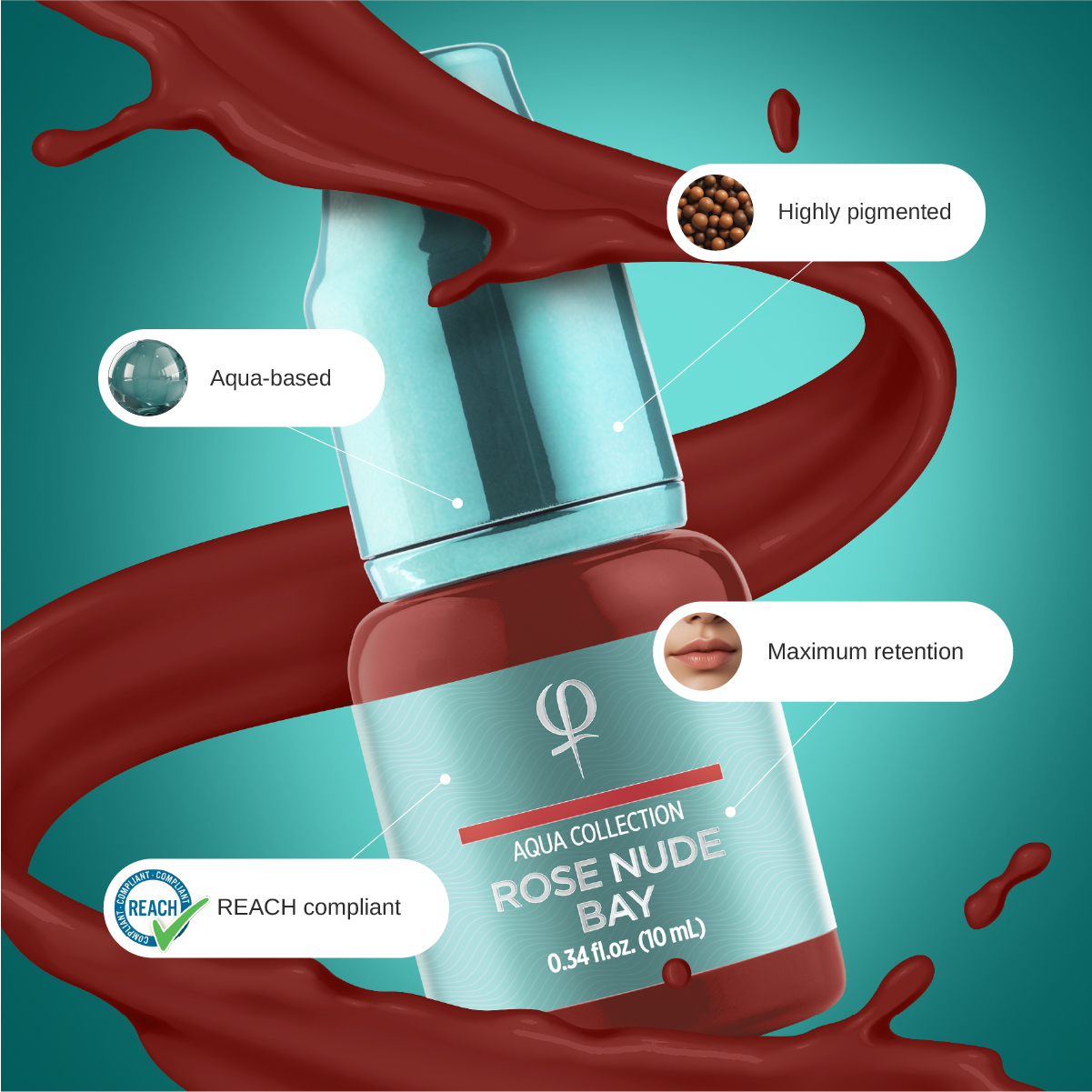 Rose Nude Bay PMU pigment 10ml