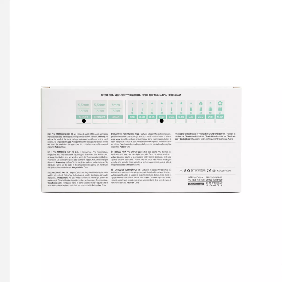PMU Cartridges 0.30 1R, 5.5mm taper (EN17) 20 pcs pmu cartridges 0.30 1r, 5.5mm taper (en17) 20 pcs 5.jpg
