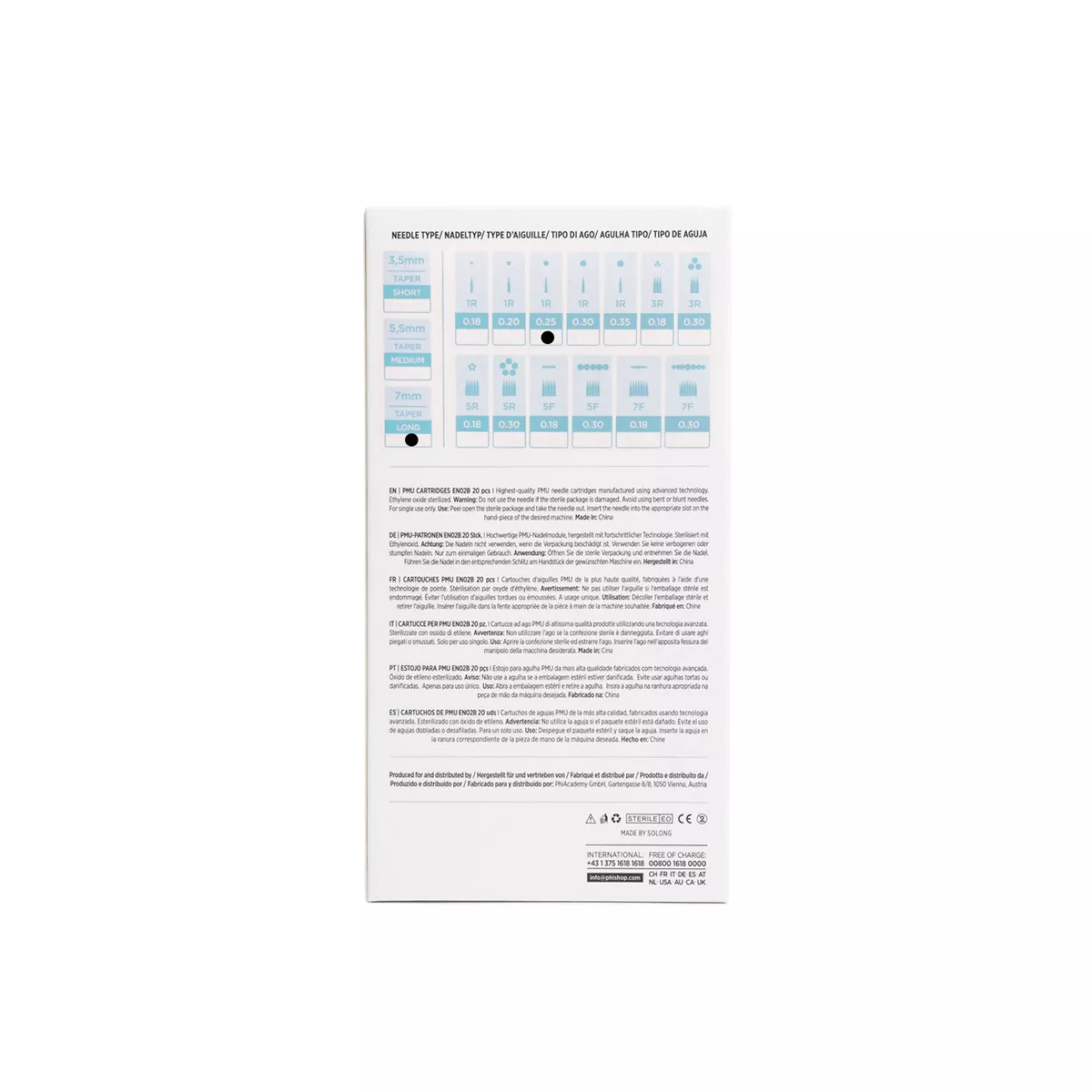 pmu cartridges 0.25 1r, 7mm taper (en02b) 20pcs 5.jpg
