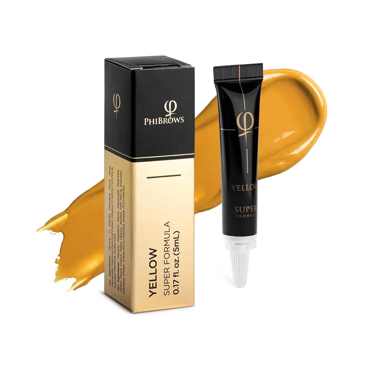 PhiBrows yellow アートメイク用のインク 1本 お買い得品 phibrows B2 アートメイク色素 フィブローのインクで実際に買っ フィブロー