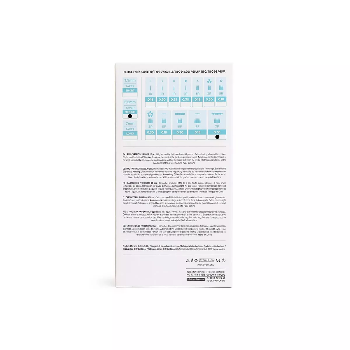 Tattoo & PMU Universal Cartridge pmu cartridges 0.30 7f, 5.5mm taper (en02b) 20pcs 5.jpg